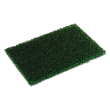 Continental Commercial Products Heavy-Duty Scouring Pad, 6 x 9, Dark Green, 10/Pack, 6PK HD69